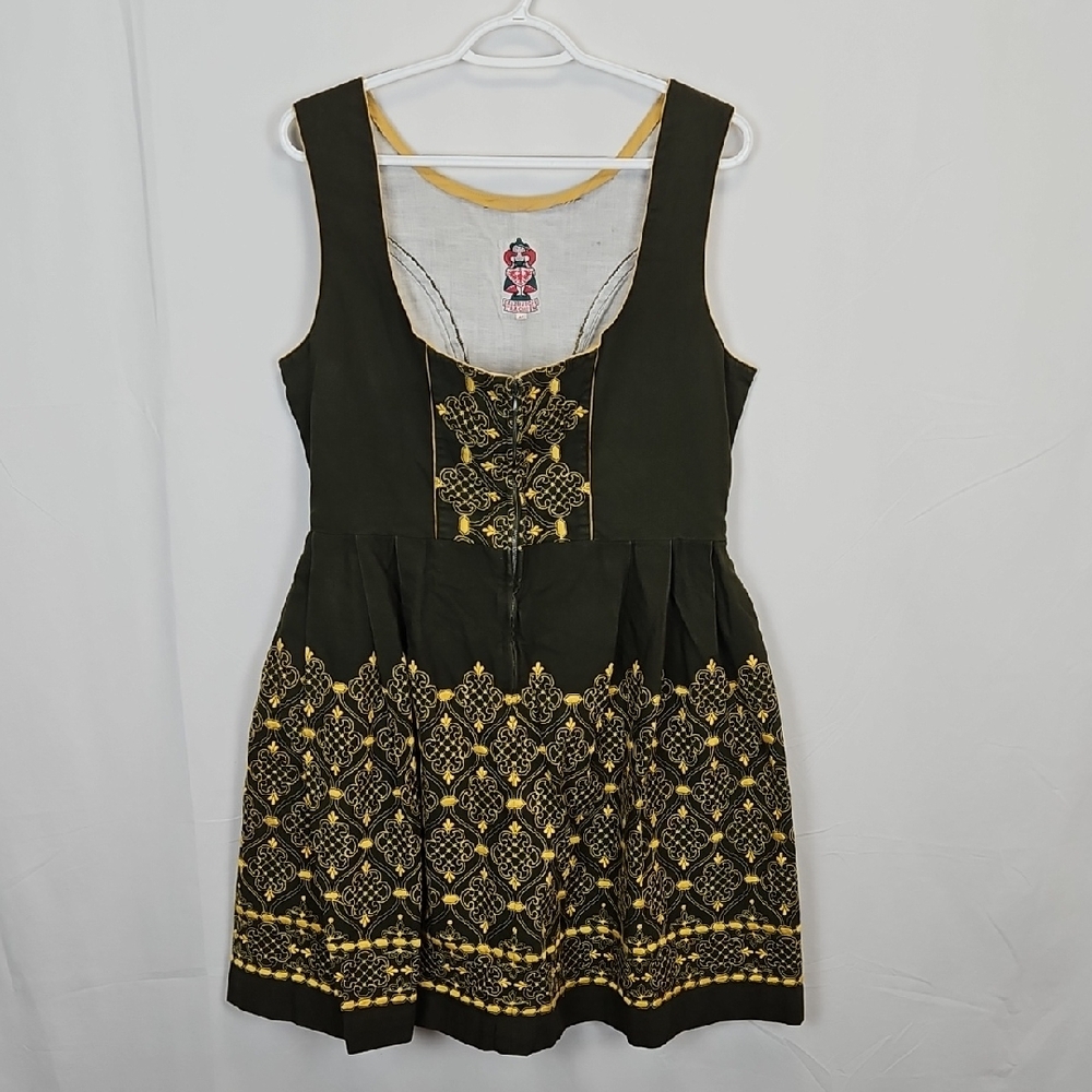Vintage Salzburger Trachten Green Austrian Dirndl